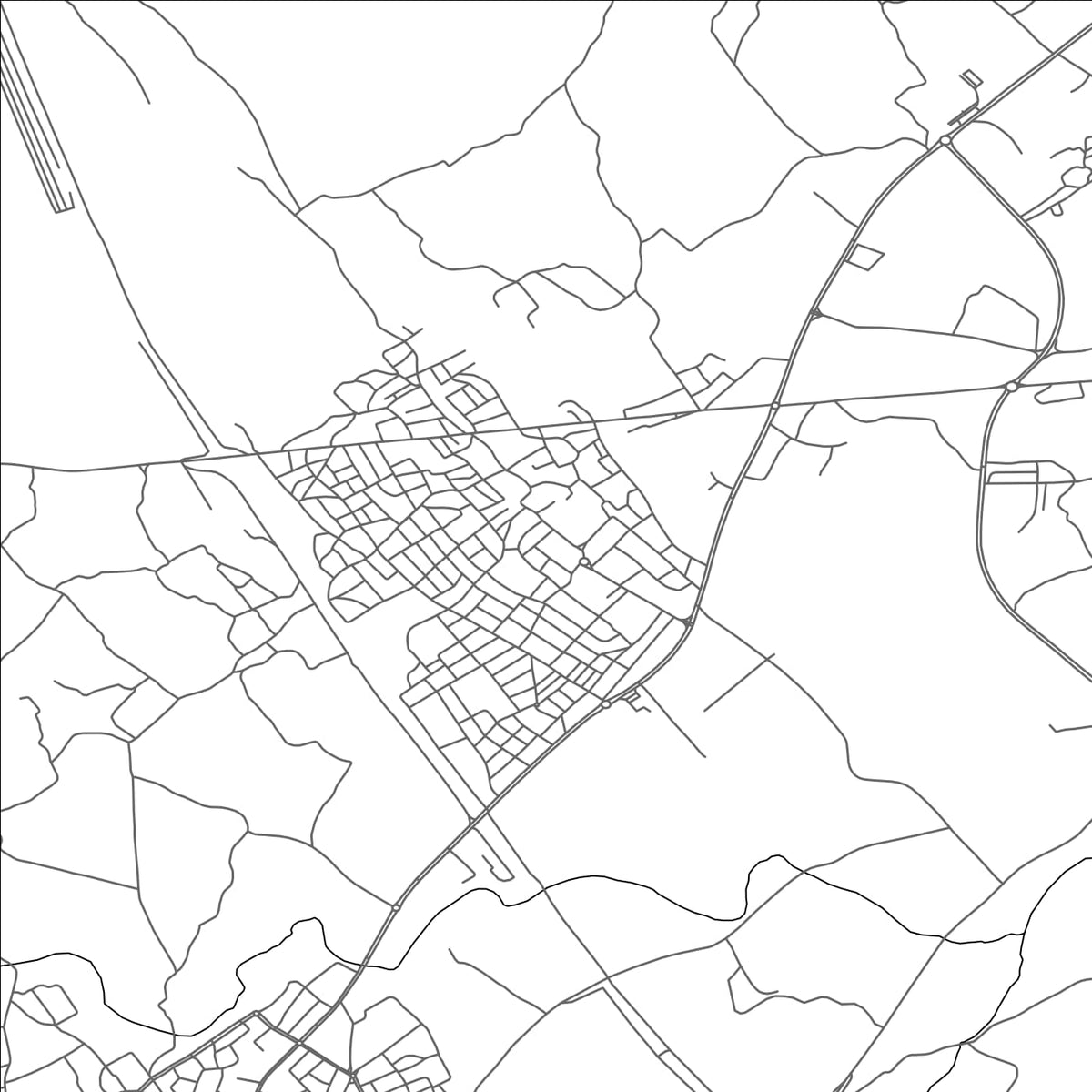 ROAD MAP OF MESSADINE, TUNISIA BY MAPBAKES