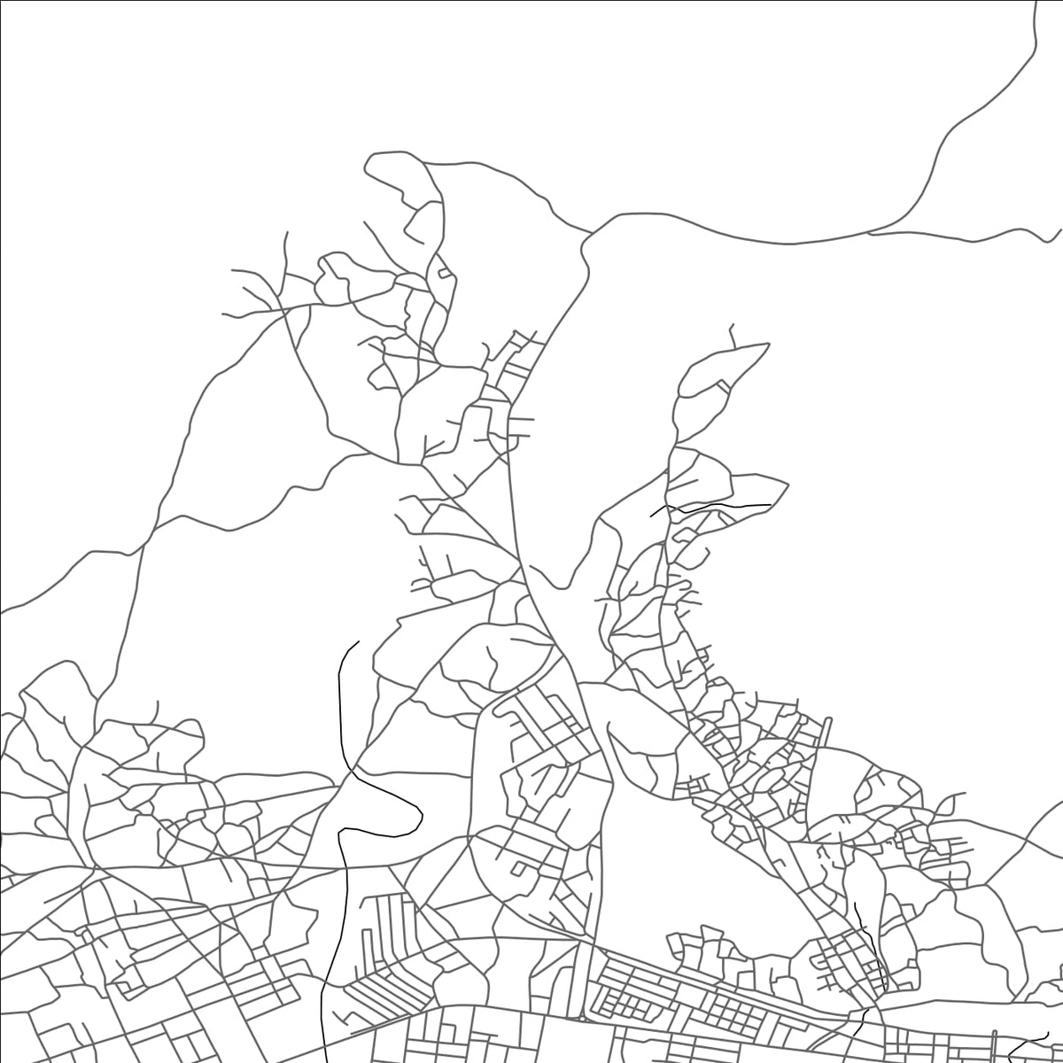 ROAD MAP OF METLAOUI, TUNISIA BY MAPBAKES