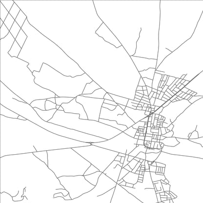 ROAD MAP OF MEZZOUNA, TUNISIA BY MAPBAKES