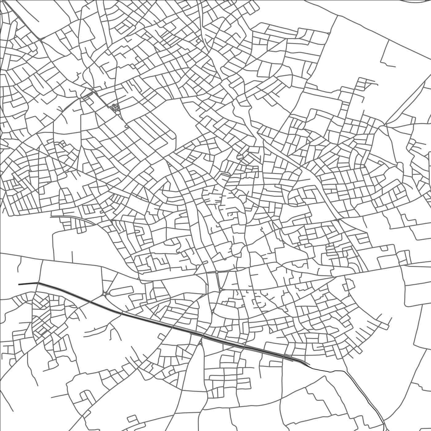 ROAD MAP OF MOKNINE, TUNISIA BY MAPBAKES