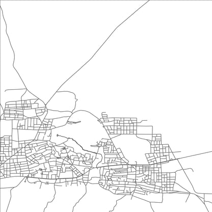 ROAD MAP OF NEFTA, TUNISIA BY MAPBAKES