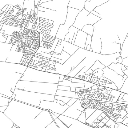 ROAD MAP OF OUED LILL, TUNISIA BY MAPBAKES