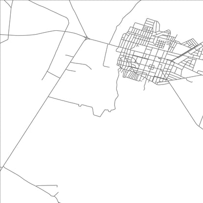 ROAD MAP OF OUSSELTIA, TUNISIA BY MAPBAKES