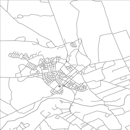 ROAD MAP OF SBIBA, TUNISIA BY MAPBAKES
