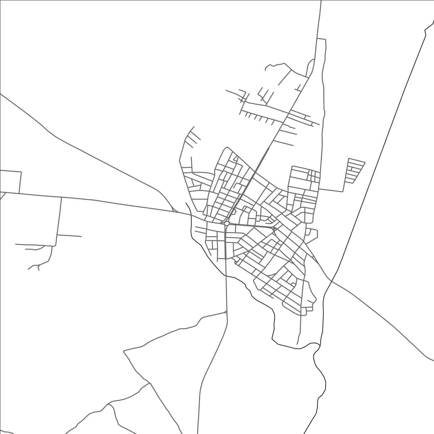 ROAD MAP OF SBIKHA, TUNISIA BY MAPBAKES