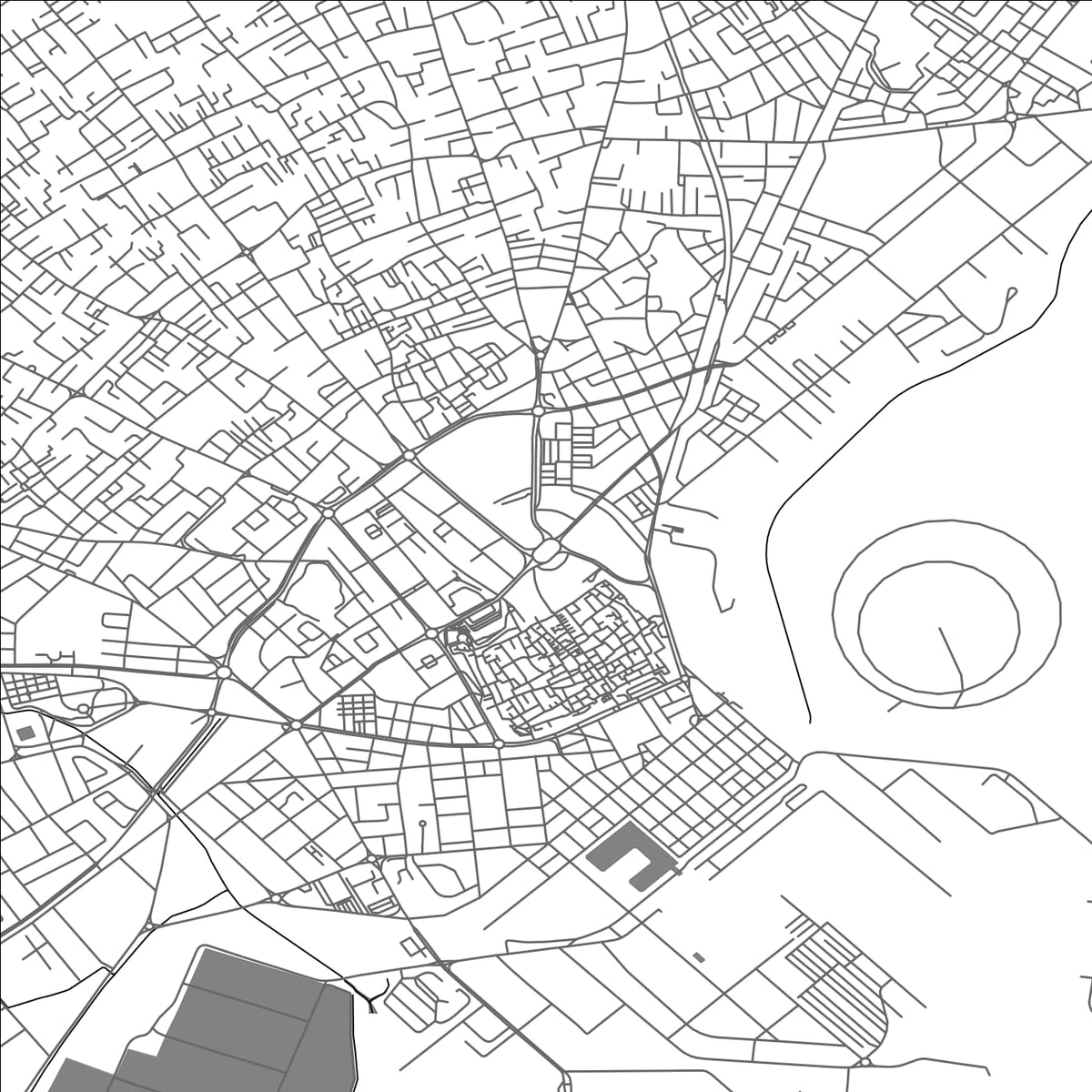 ROAD MAP OF SFAX, TUNISIA BY MAPBAKES