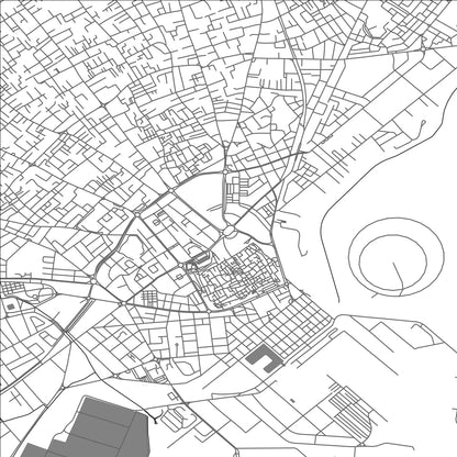 ROAD MAP OF SFAX, TUNISIA BY MAPBAKES