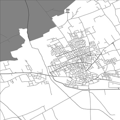 ROAD MAP OF SOLIMAN, TUNISIA BY MAPBAKES