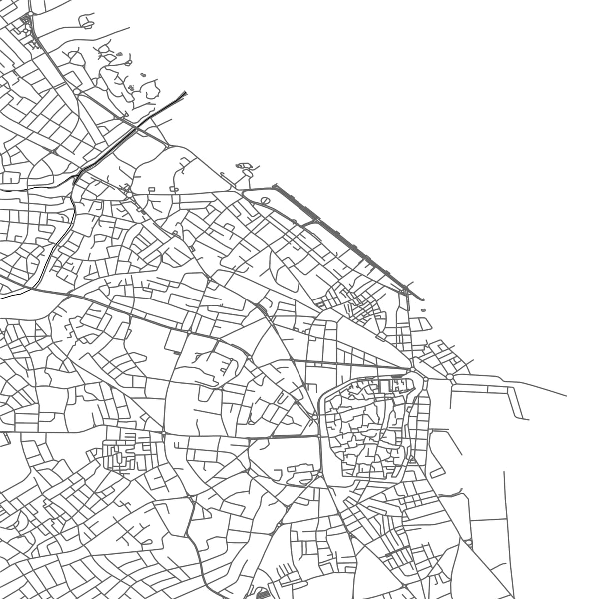 ROAD MAP OF SOUSSE, TUNISIA BY MAPBAKES