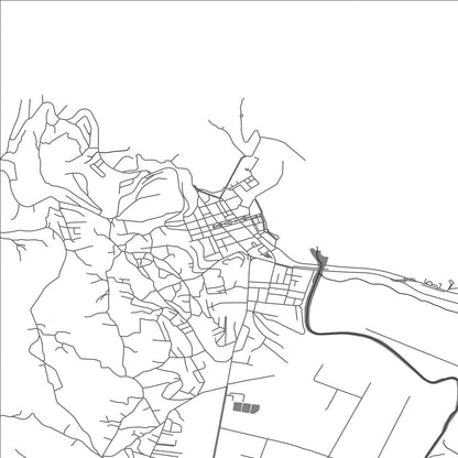 ROAD MAP OF TABARKA, TUNISIA BY MAPBAKES