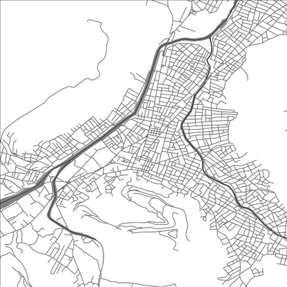 ROAD MAP OF TATAOUINE, TUNISIA BY MAPBAKES