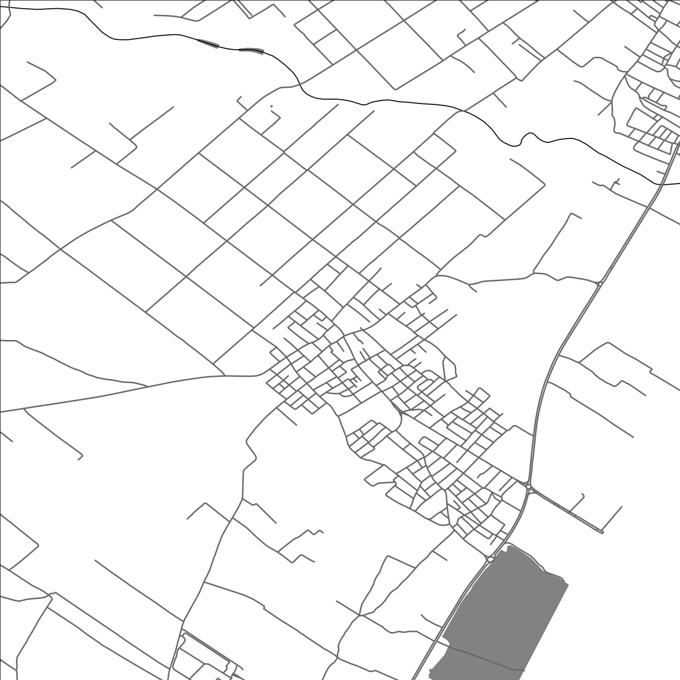 ROAD MAP OF TAZARKA, TUNISIA BY MAPBAKES