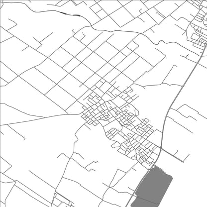 ROAD MAP OF TAZARKA, TUNISIA BY MAPBAKES