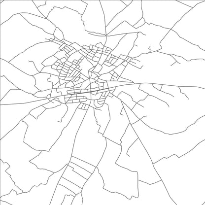 ROAD MAP OF TOUZA, TUNISIA BY MAPBAKES