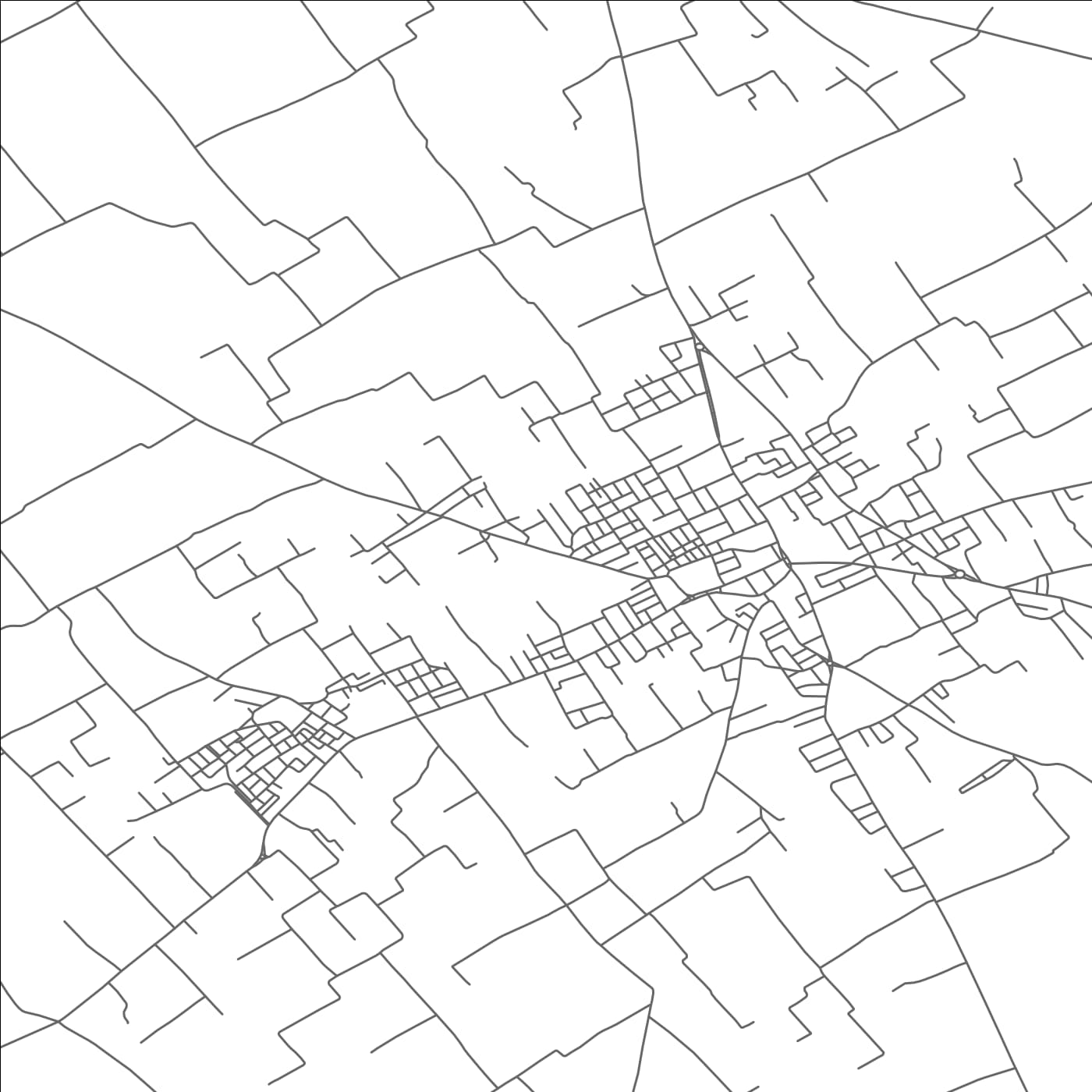 ROAD MAP OF ZAOUIAT DJEDIDI, TUNISIA BY MAPBAKES