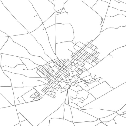 ROAD MAP OF ZARAT, TUNISIA BY MAPBAKES