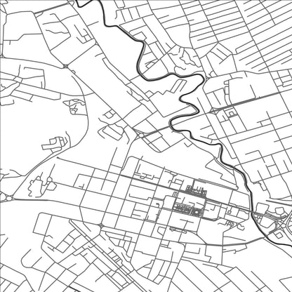 ROAD MAP OF MARY, TURKMENISTAN BY MAPBAKES