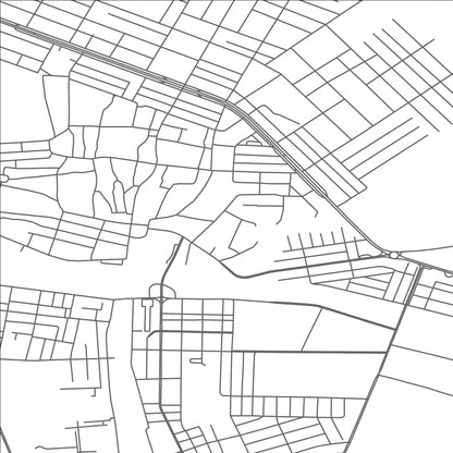 ROAD MAP OF SERDAR, TURKMENISTAN BY MAPBAKES