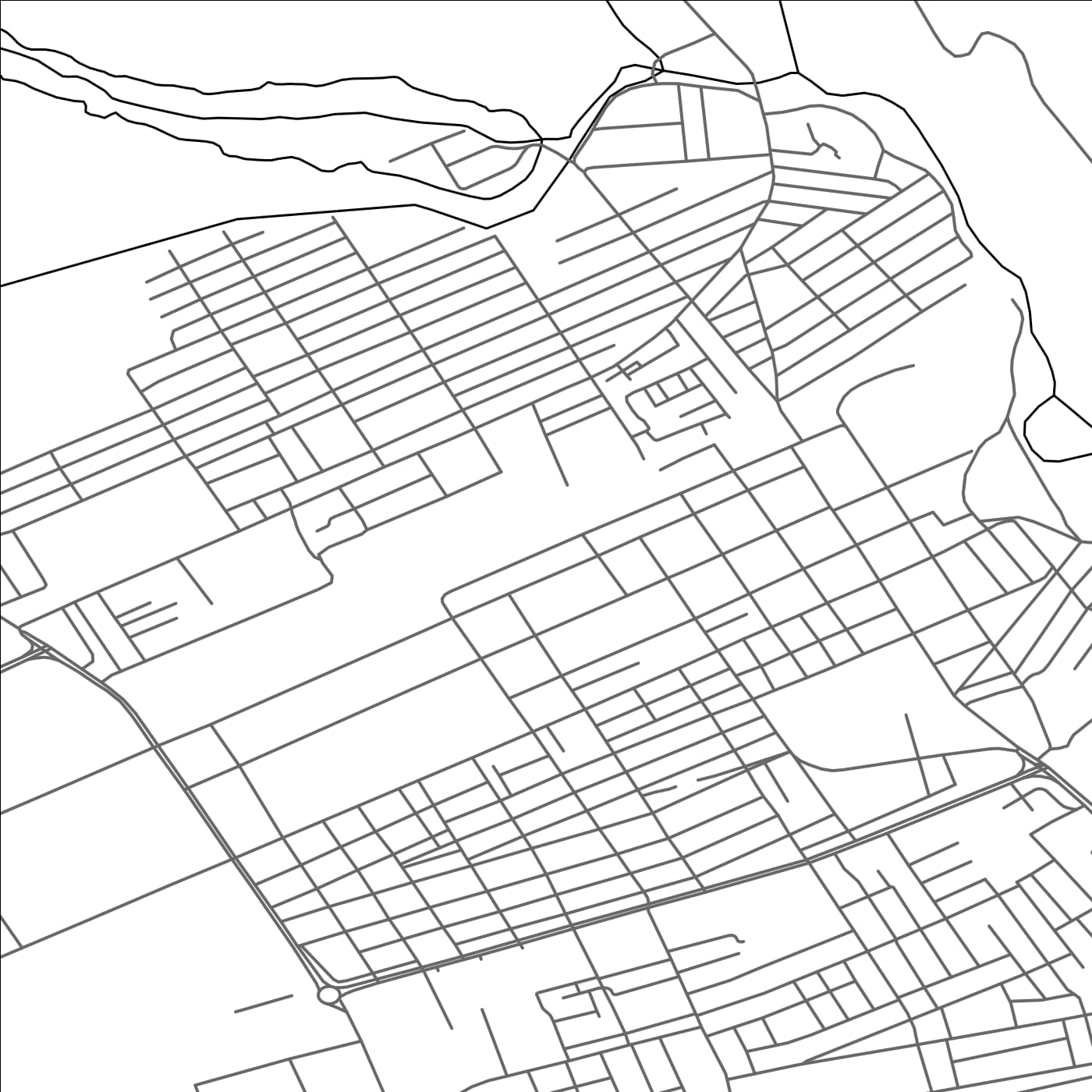 ROAD MAP OF TEJEN, TURKMENISTAN BY MAPBAKES