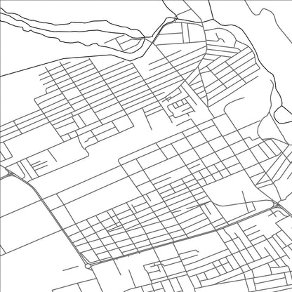 ROAD MAP OF TEJEN, TURKMENISTAN BY MAPBAKES