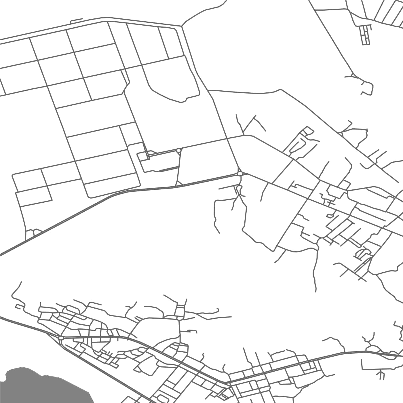 ROAD MAP OF TURKMENBASY, TURKMENISTAN BY MAPBAKES