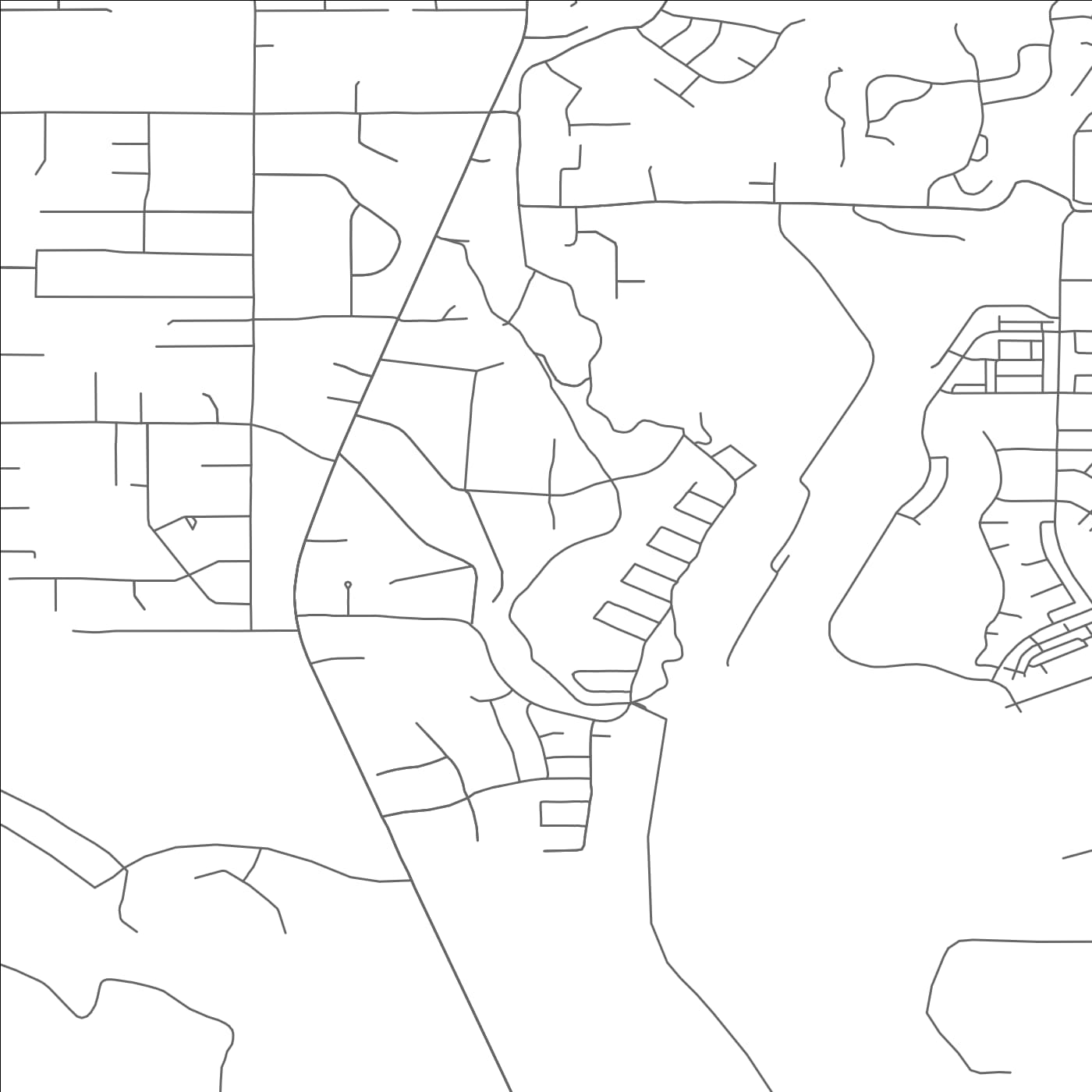 ROAD MAP OF BLUFFDALE, UTAH BY MAPBAKES