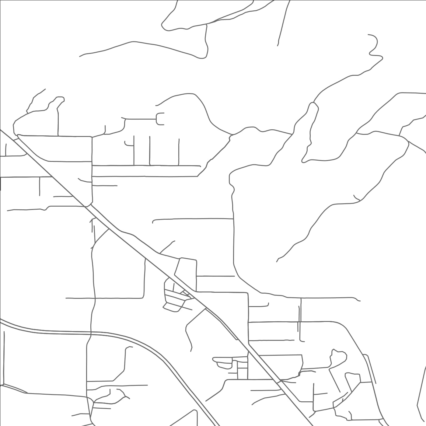 ROAD MAP OF CARBONVILLE, UTAH BY MAPBAKES