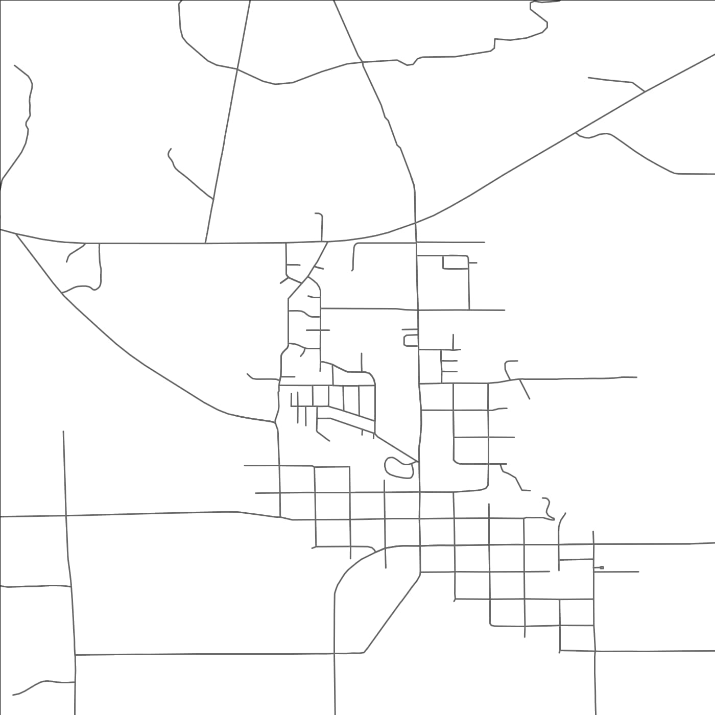 ROAD MAP OF CASTLE DALE, UTAH BY MAPBAKES