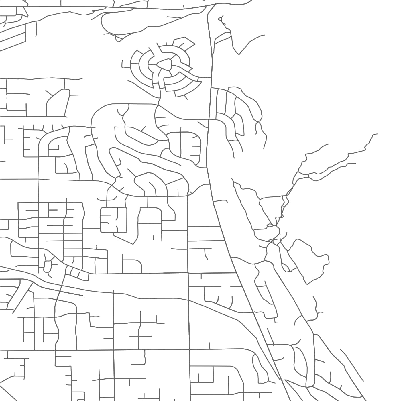 ROAD MAP OF CEDAR HILLS, UTAH BY MAPBAKES