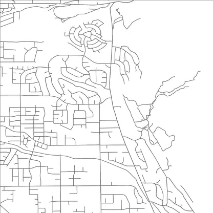 ROAD MAP OF CEDAR HILLS, UTAH BY MAPBAKES