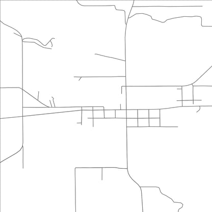 ROAD MAP OF CLEVELAND, UTAH BY MAPBAKES