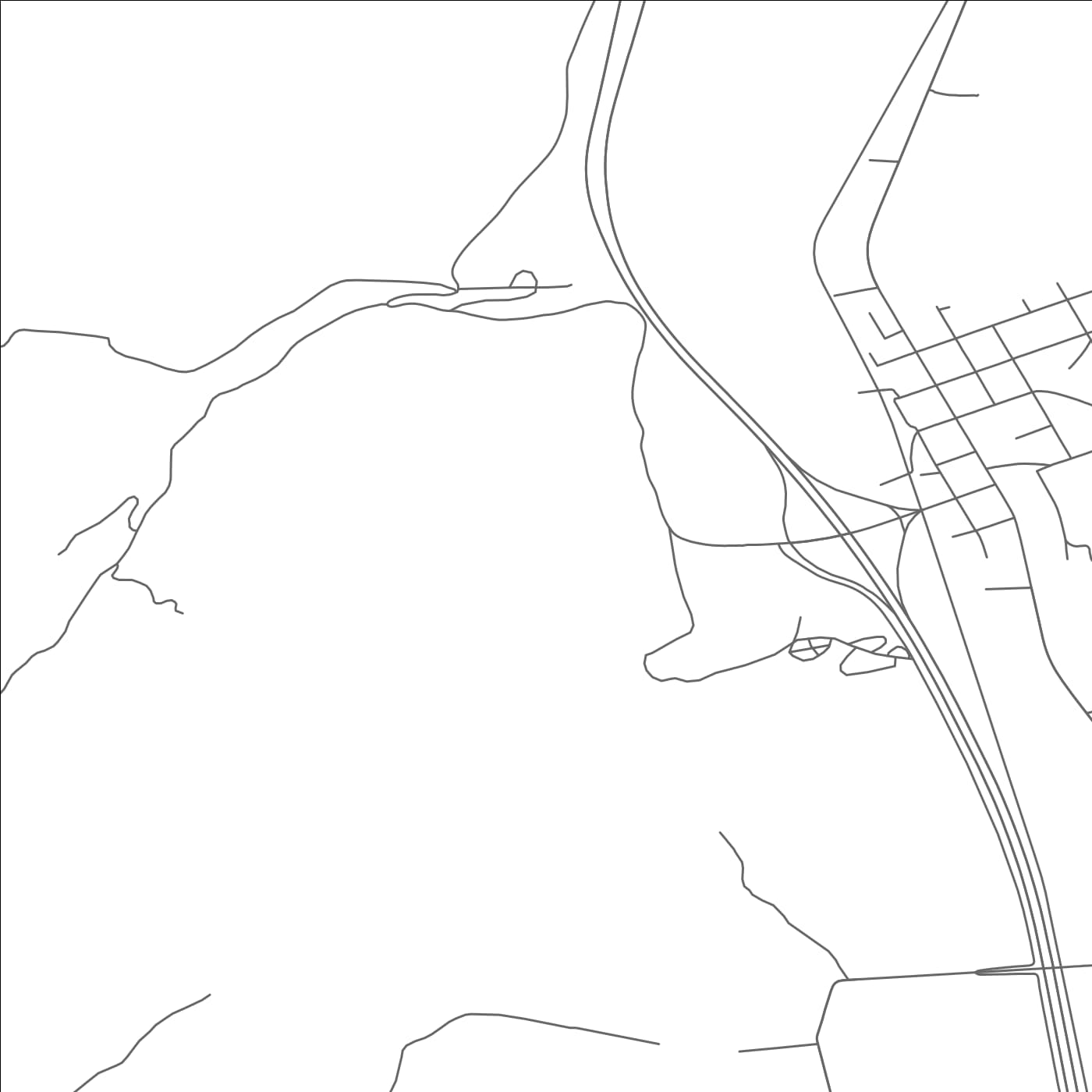 ROAD MAP OF COALVILLE, UTAH BY MAPBAKES