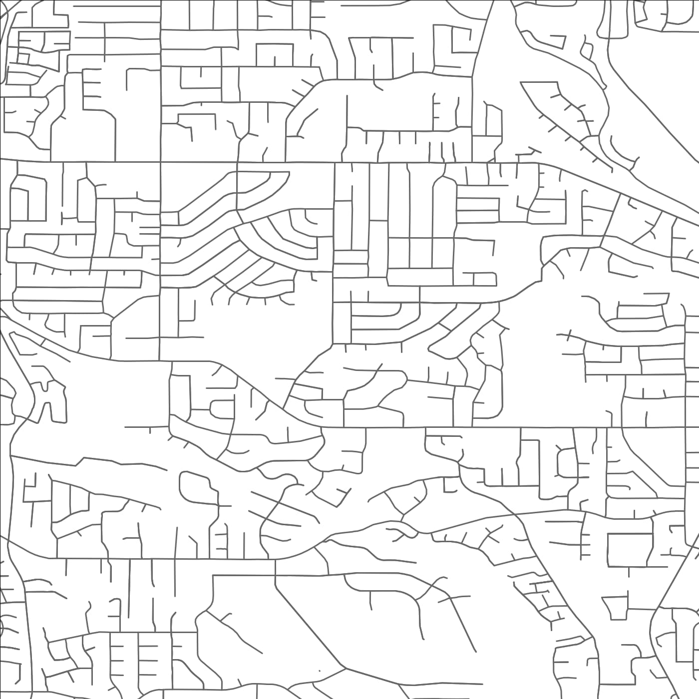 ROAD MAP OF COTTONWOOD HEIGHTS, UTAH BY MAPBAKES