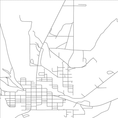 ROAD MAP OF DUCHESNE, UTAH BY MAPBAKES