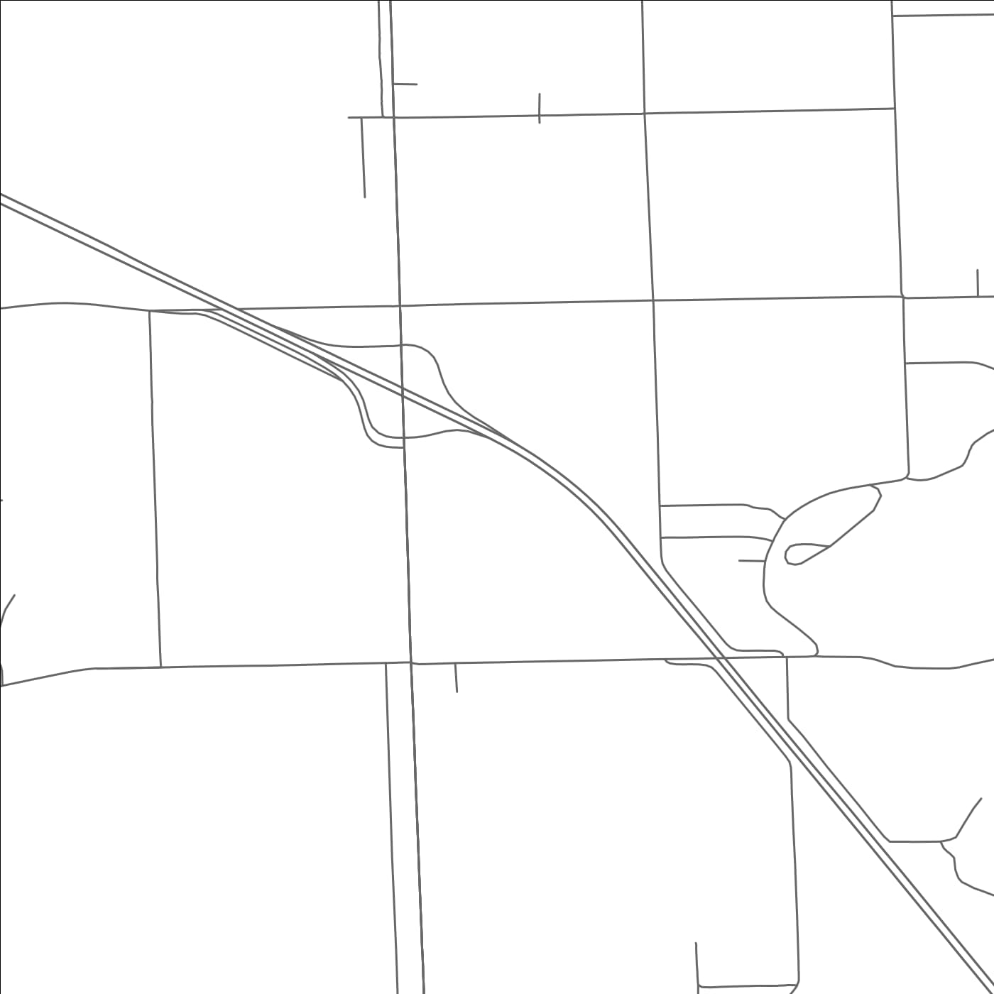 ROAD MAP OF ELWOOD, UTAH BY MAPBAKES