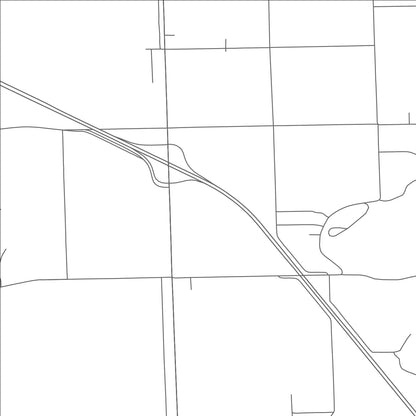 ROAD MAP OF ELWOOD, UTAH BY MAPBAKES