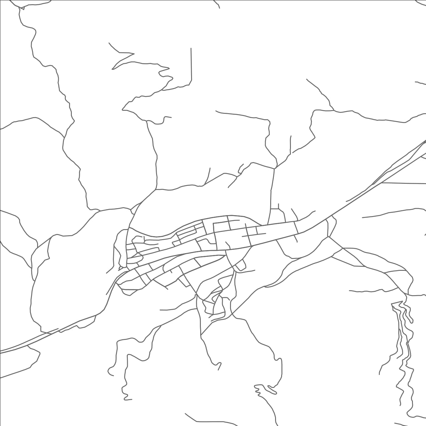 ROAD MAP OF EUREKA, UTAH BY MAPBAKES