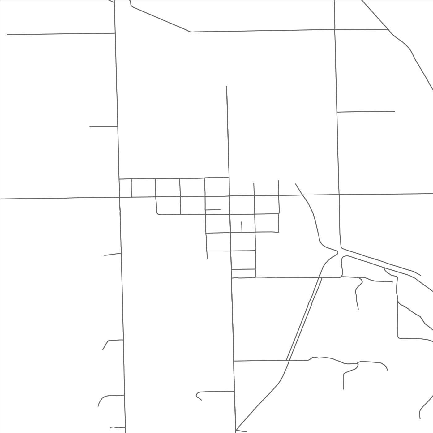 ROAD MAP OF FIELDING, UTAH BY MAPBAKES