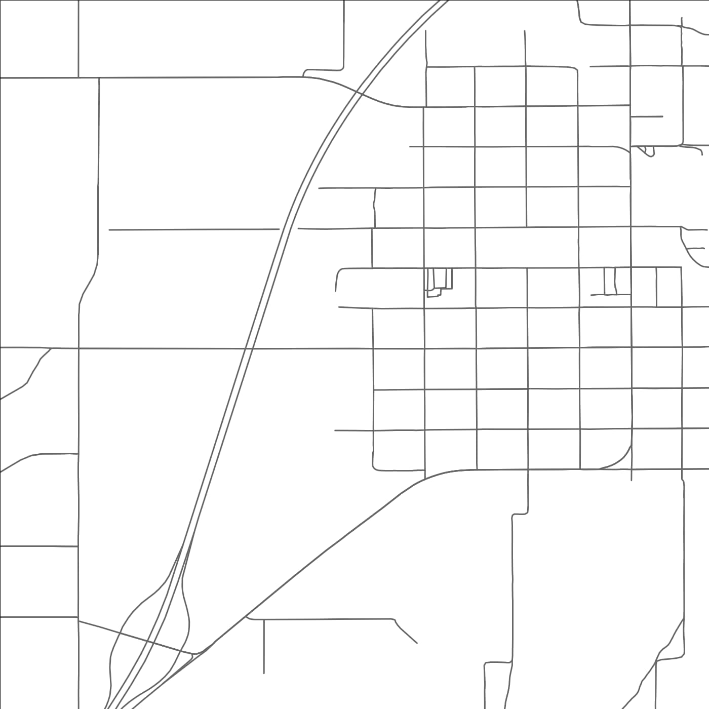 ROAD MAP OF FILLMORE, UTAH BY MAPBAKES