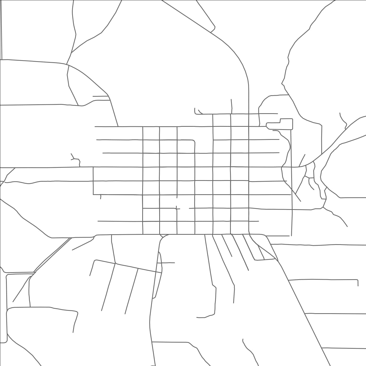 ROAD MAP OF FOUNTAIN GREEN, UTAH BY MAPBAKES