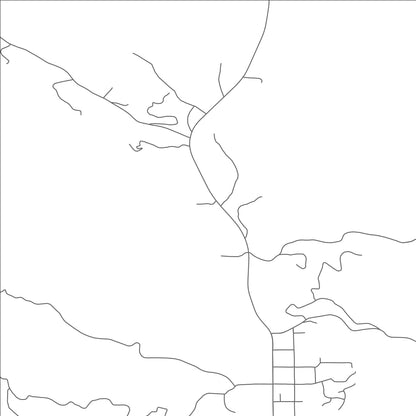 ROAD MAP OF GLENDALE, UTAH BY MAPBAKES