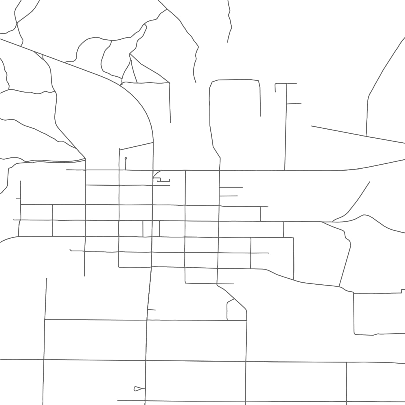 ROAD MAP OF GUNNISON, UTAH BY MAPBAKES