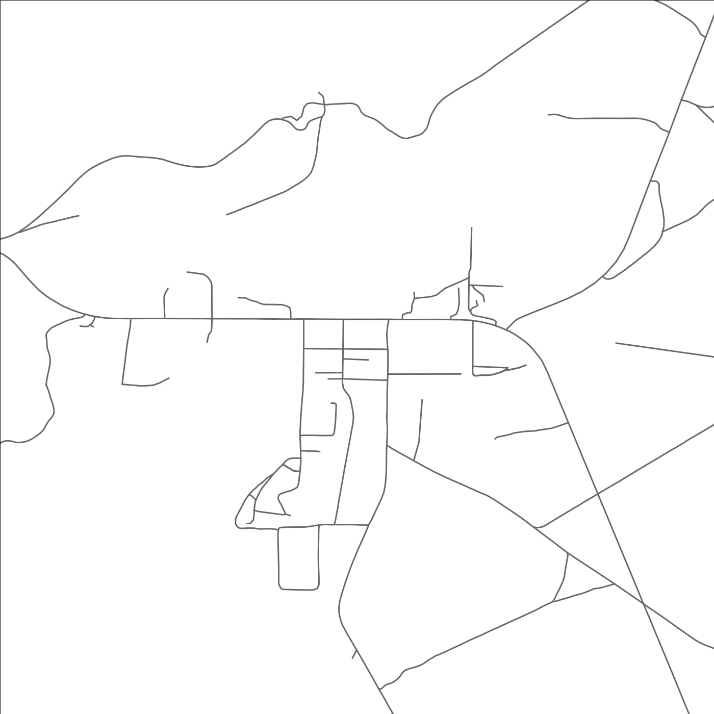 ROAD MAP OF HANKSVILLE, UTAH BY MAPBAKES