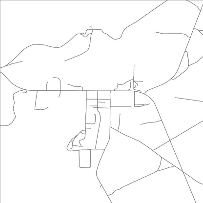 ROAD MAP OF HANKSVILLE, UTAH BY MAPBAKES