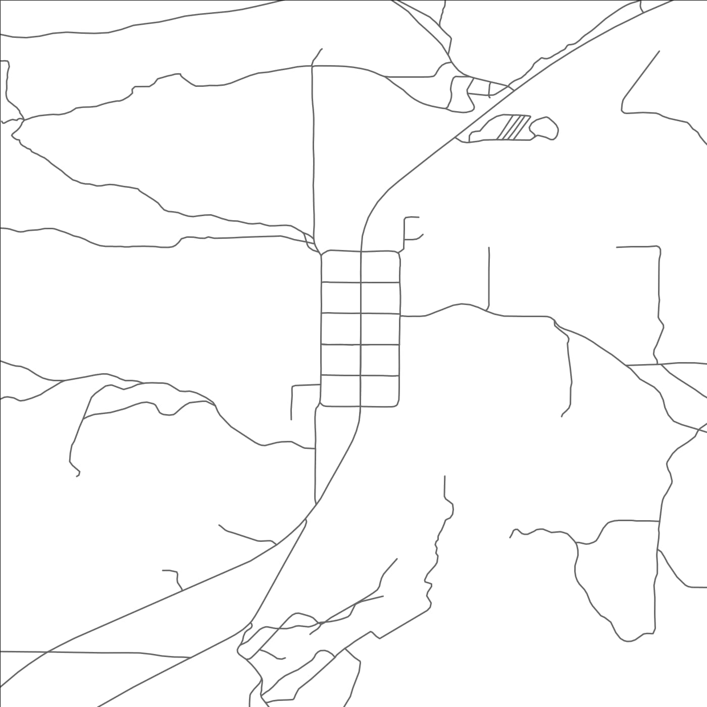 ROAD MAP OF HATCH, UTAH BY MAPBAKES