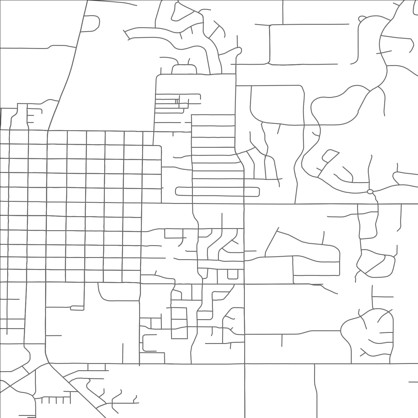 ROAD MAP OF HEBER, UTAH BY MAPBAKES