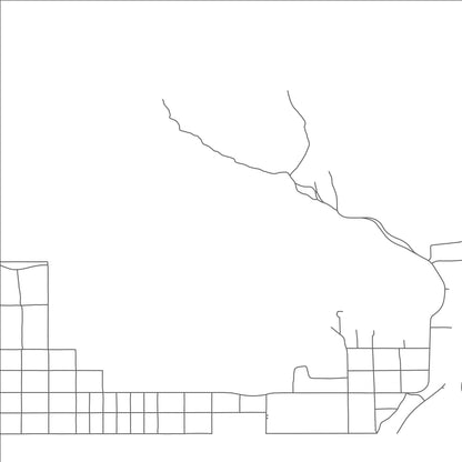 ROAD MAP OF HILDALE, UTAH BY MAPBAKES