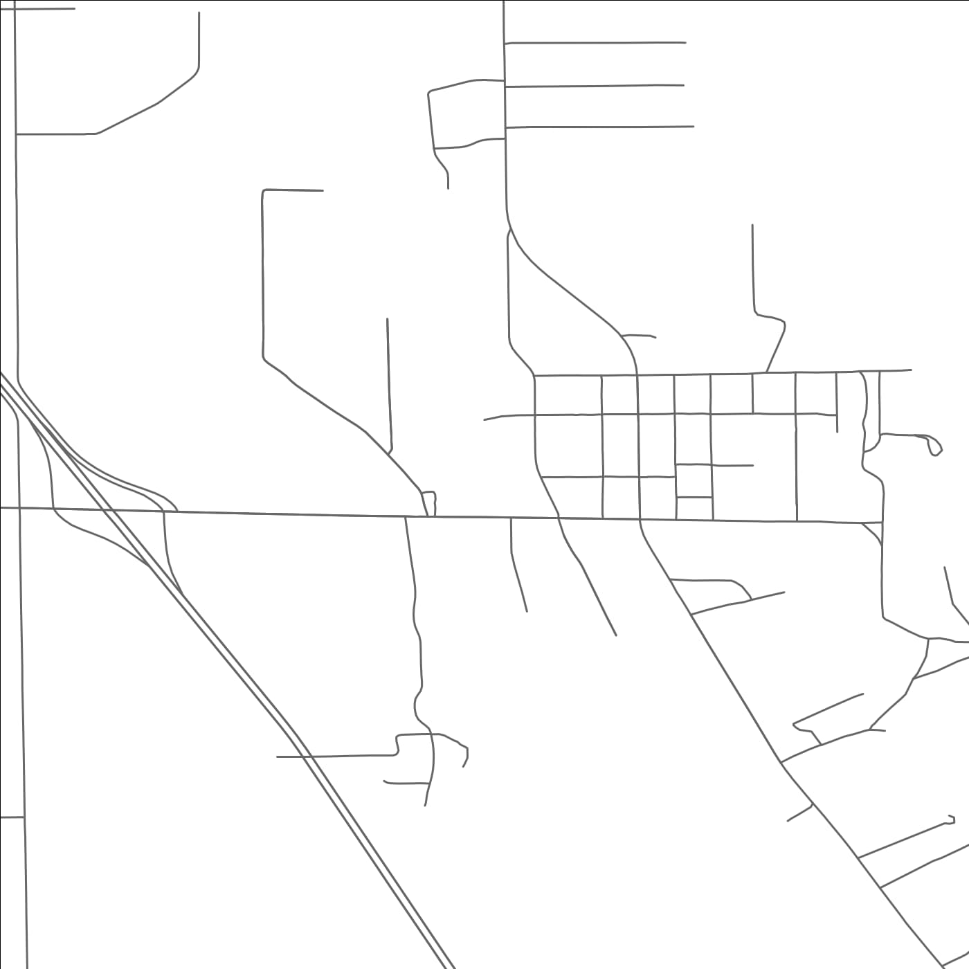 ROAD MAP OF HONEYVILLE, UTAH BY MAPBAKES