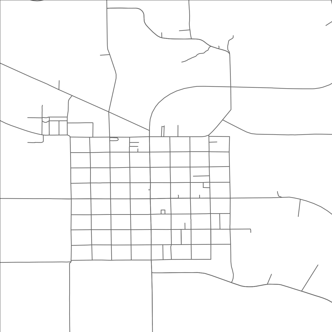 ROAD MAP OF HUNTINGTON, UTAH BY MAPBAKES