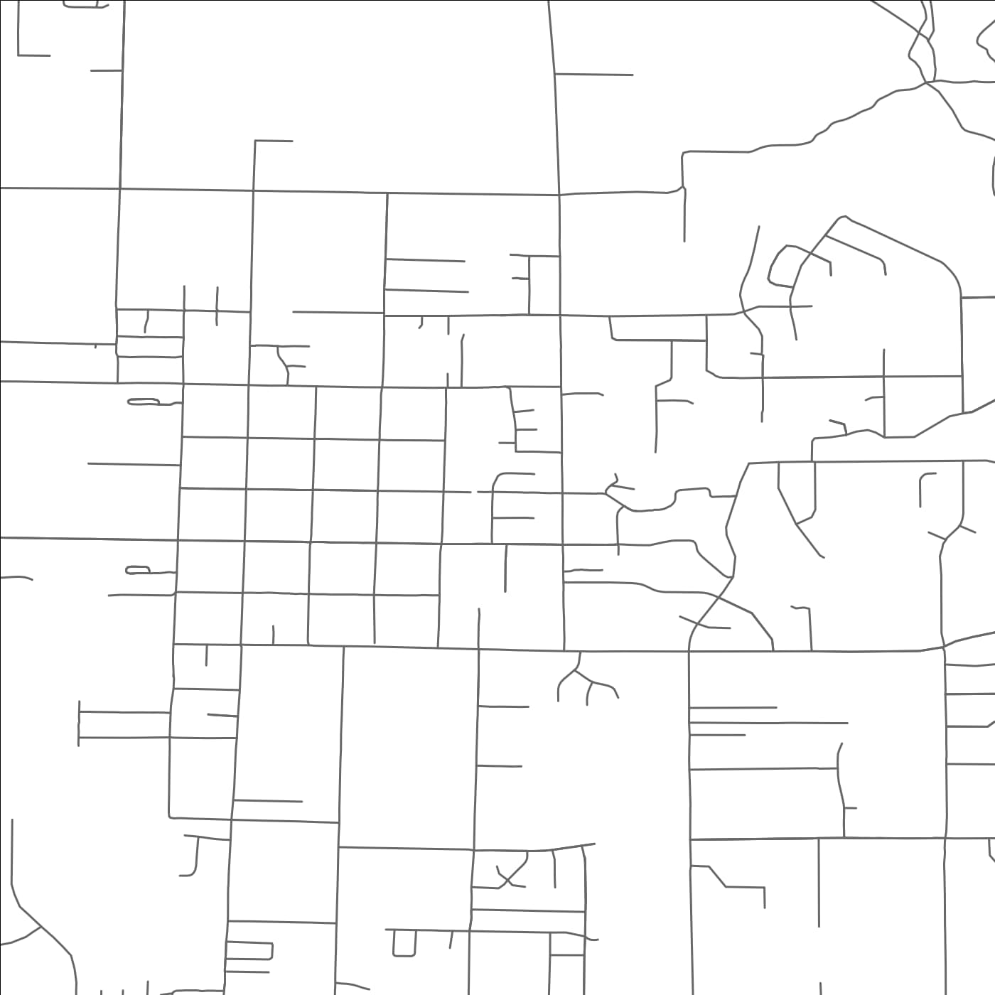 ROAD MAP OF HYDE PARK, UTAH BY MAPBAKES